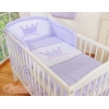 Ensemble de Linge de Lit pour Bébé 3 pcs Lila Prince / Princess