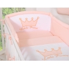 Ensemble de Linge de Lit pour Bébé 3 pcs Rose Poudré Prince / Princess