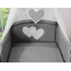 Ensemble de Linge de Lit pour Bébé 5 pcs - avec Ciel Anthracite