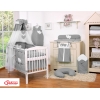 Ensemble de Linge de Lit pour Bébé 5 pcs - avec Ciel Anthracite