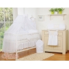 Ensemble de Linge de Lit pour Bébé 7 pcs avec Ciel Blanc Prince / Princess