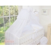 Ensemble de Linge de Lit pour Bébé 7 pcs avec Ciel Blanc Prince / Princess