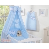 Ensemble de Linge de Lit pour Bébé 7 pcs avec Ciel Bleu Cœurs