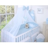 Ensemble de Linge de Lit pour Bébé 7 pcs avec Ciel Bleu Fleurs Cœurs