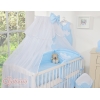 Ensemble de Linge de Lit pour Bébé 7 pcs avec Ciel Bleu Rayures Cœurs