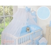 Ensemble de Linge de Lit pour Bébé 7 pcs avec Ciel Bleu Rayures Cœurs