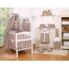Ensemble de Linge de Lit pour Bébé 7 pcs avec Ciel Brun Cœurs