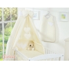 Ensemble de Linge de Lit pour Bébé 7 pcs avec Ciel Crème Cœurs