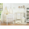 Ensemble de Linge de Lit pour Bébé 7 pcs avec Ciel Crème Cœurs