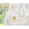 Ensemble de Linge de Lit pour Bébé 7 pcs avec Ciel Crème Cœurs