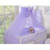 Ensemble de Linge de Lit pour Bébé 7 pcs avec Ciel Lila Cœurs
