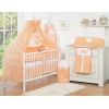 Ensemble de Linge de Lit pour Bébé 7 pcs avec Ciel Pêche Cœurs
