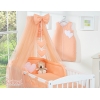 Ensemble de Linge de Lit pour Bébé 7 pcs avec Ciel Pêche Cœurs