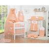 Ensemble de Linge de Lit pour Bébé 7 pcs avec Ciel Pêche Cœurs