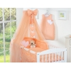 Ensemble de Linge de Lit pour Bébé 7 pcs avec Ciel Pêche Cœurs