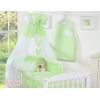 Ensemble de Linge de Lit pour Bébé 7 pcs avec Ciel Vert Cœurs