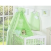 Ensemble de Linge de Lit pour Bébé 7 pcs avec Ciel Vert Cœurs