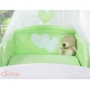 Ensemble de Linge de Lit pour Bébé 7 pcs avec Ciel Vert Cœurs