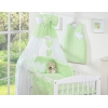 Ensemble de Linge de Lit pour Bébé 7 pcs avec Ciel Vert Cœurs