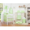 Ensemble de Linge de Lit pour Bébé 7 pcs avec Ciel Vert Cœurs