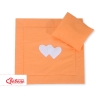 Ensemble de Linge de Lit pour Landau 2 pcs Orange Cœurs