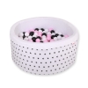 Piscine à Balles Minky avec Balles 200pcs Blanche à Étoiles
