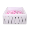 Piscine à Balles Carrée  Minky avec Balles 200pcs Blanche à Étoiles