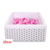 Piscine à Balles Carrée  Minky avec Balles 200pcs Blanche à Étoiles