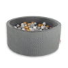 Piscine à Balles Gris Anthracite Minky avec Balles 200pcs