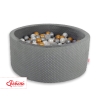 Piscine à Balles Gris Anthracite Minky avec Balles 200pcs