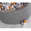 Piscine à Balles Gris Anthracite Minky avec Balles 200pcs