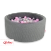 Piscine à Balles Gris Anthracite Minky avec Balles 200pcs