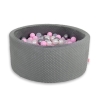 Piscine à Balles Gris Anthracite Minky avec Balles 200pcs