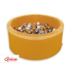 Piscine à Balles Minky avec Balles 200pcs Moutarde