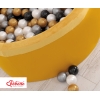 Piscine à Balles Minky avec Balles 200pcs Moutarde