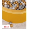 Piscine à Balles Minky avec Balles 200pcs Moutarde