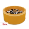 Piscine à Balles Minky avec Balles 200pcs Moutarde