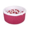Piscine à Balles Carrée Minky avec Balles 200pcs Bordeaux