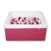 Piscine à Balles Carrée Minky avec Balles 200pcs Bordeaux