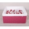 Piscine à Balles Carrée Minky avec Balles 200pcs Bordeaux