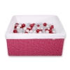 Piscine à Balles Carrée Minky avec Balles 200pcs Bordeaux