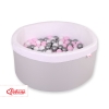 Piscine à Balles Minky avec Balles 200pcs Gris