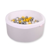 Piscine à Balles Minky avec Balles 200pcs Gris