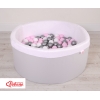 Piscine à Balles Minky avec Balles 200pcs Gris