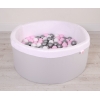 Piscine à Balles Minky avec Balles 200pcs Gris