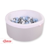 Piscine à Balles Minky avec Balles 200pcs Gris