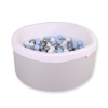 Piscine à Balles Minky avec Balles 200pcs Gris