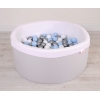 Piscine à Balles Minky avec Balles 200pcs Gris