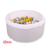 Piscine à Balles Minky avec Balles 200pcs Gris