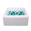 Carrée Piscine à Balles Minky avec Balles 200pcs Gris